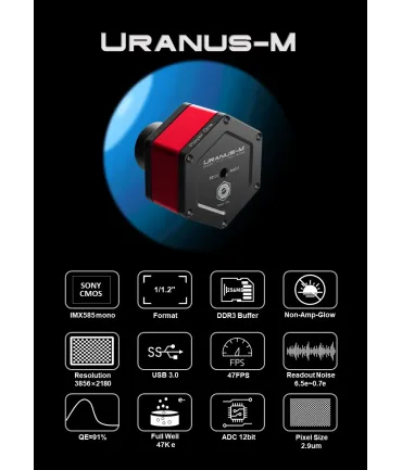 Caméra mono Player One Uranus-M IMX585 (Boite ouverte)