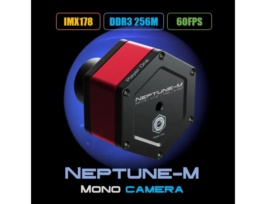 Caméra mono Player One Neptune-M USB3.0 IMX178 (Boite ouverte)