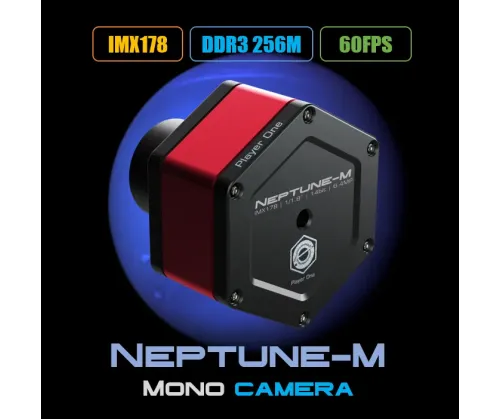 Caméra mono Player One Neptune-M USB3.0 IMX178 (Boite ouverte)